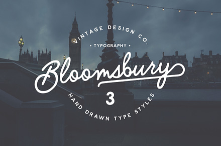 Bloomsbury - Script, Sans & Serif, a Script Font by Ian Barnard
