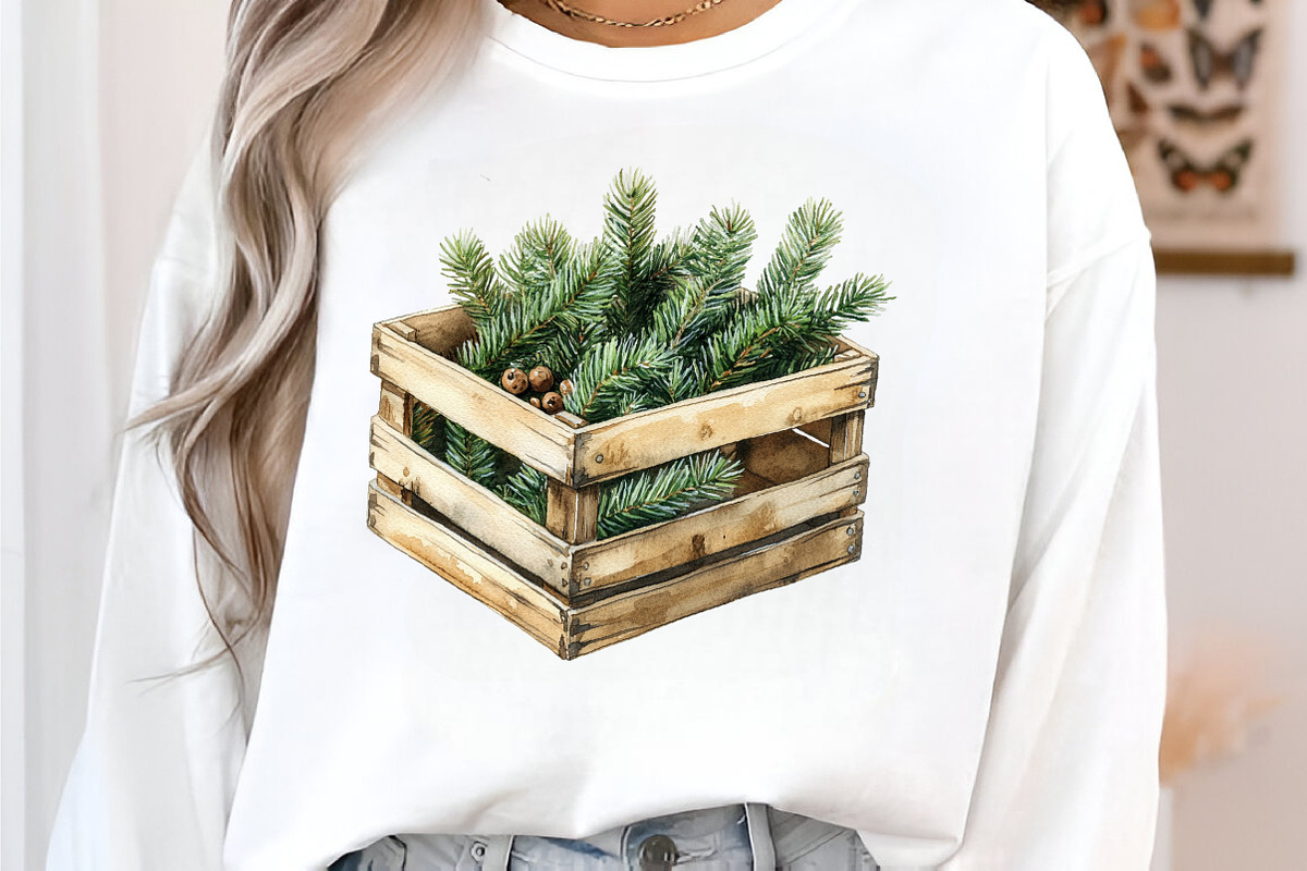 Watercolor Farmhouse Christmas PNG, an Illustration by SinaCreation (Photo 5 of 7)