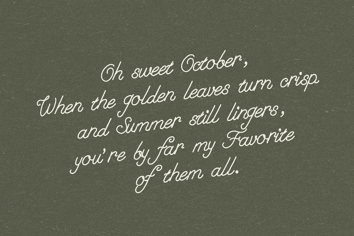 Handwritten Autumn Signage Fonts, a Handwritten Font by Laras Wonderland (Photo 16 of 20)