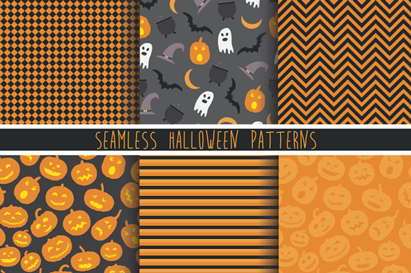 Halloween icons & patterns preview 3