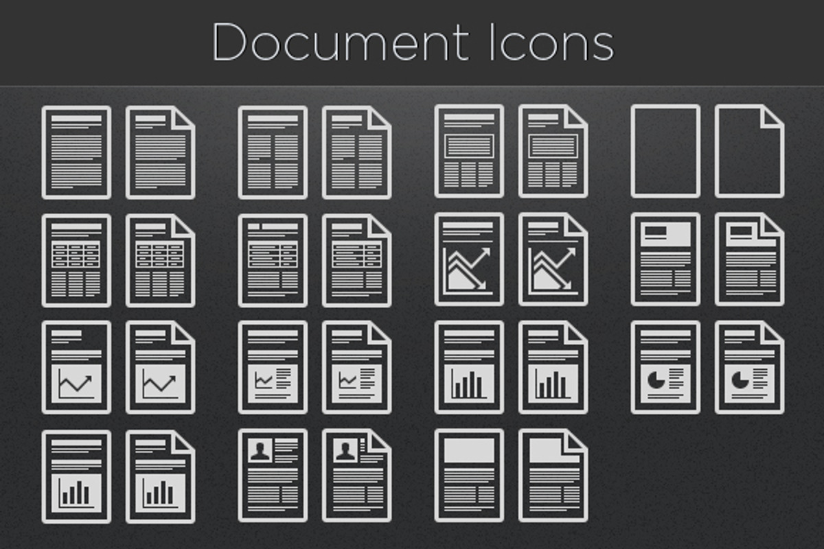 Document Icons, an Icon by jeffportaro