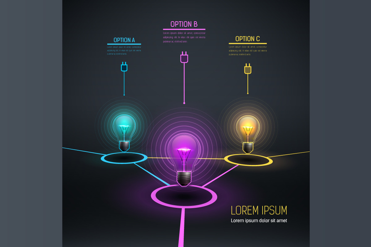 [40%OFF] Colorful Vector Bulbs 5, a Graphic by frost_newt