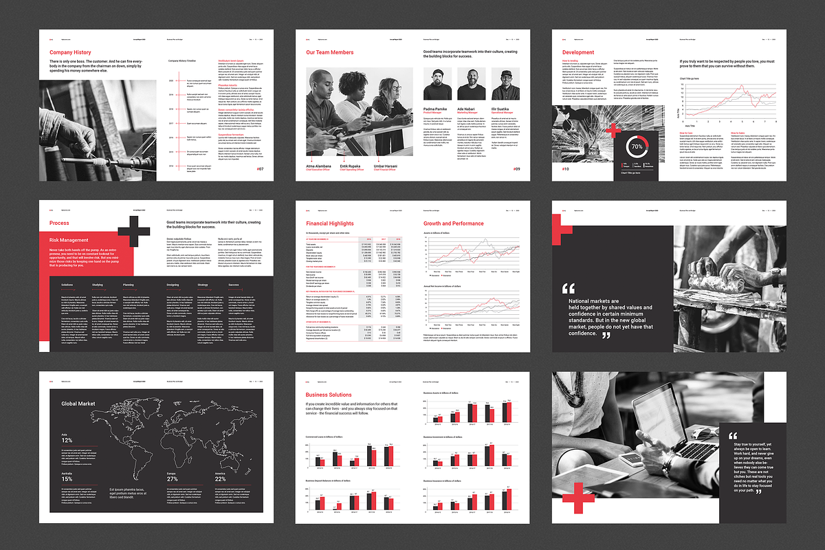 Annual Reports, a Brochure Template by BOXKAYU (Photo 16 of 17)