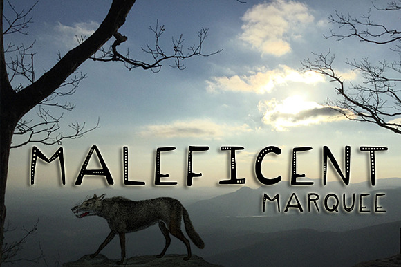 Maleficent Marquee Menacing Typeface preview 6