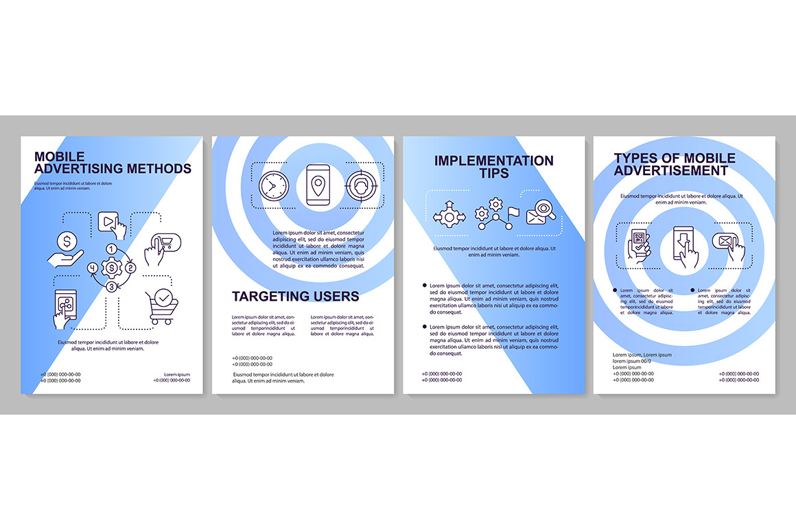 Mobile advertising methods brochure, a Brochure Template by IMG Visuals