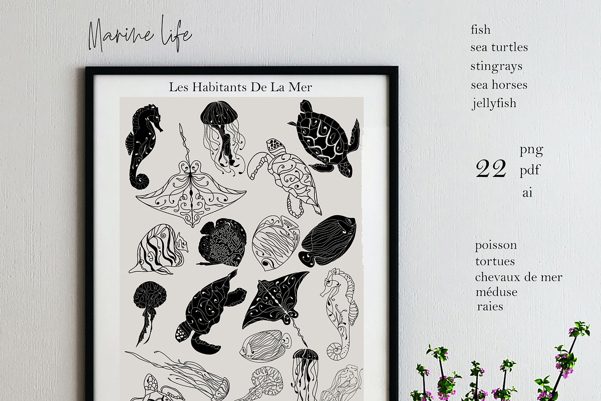 UNDERWATER MAGIC MERMAID ocean life, an Animal Illustration by ArtOLB (Photo 11 of 15)