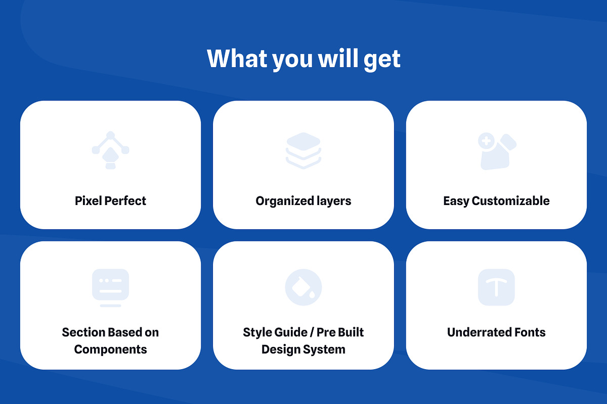 CRM Landing Pages Design Kit Figma, a Landing Page Template by MokuiDesign (Photo 3 of 5)