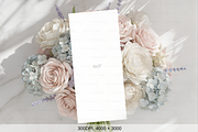 Floral Menu Card Mockup with Bouquet, a Product Mockup by TatiMockup (Thumbnail 2 of 4)