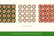 Christmas spirit 01, 3 patterns set, a Pattern Graphic by Slanapotam (Thumbnail 2 of 3)