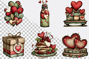 Farmhouse Love Valentine Clipart Bu, an Illustration by SVGArt (Thumbnail 4 of 8)