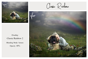 45 Rainbow PS Overlays