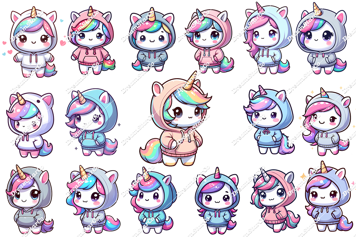 kawaii unicorn, an Object Graphic by DreamerStarCo (Photo 3 of 5)