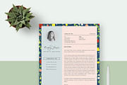 Floral Patern CV-Resume Template *C, a Resume Template by Showy68 Template (Thumbnail 3 of 5)