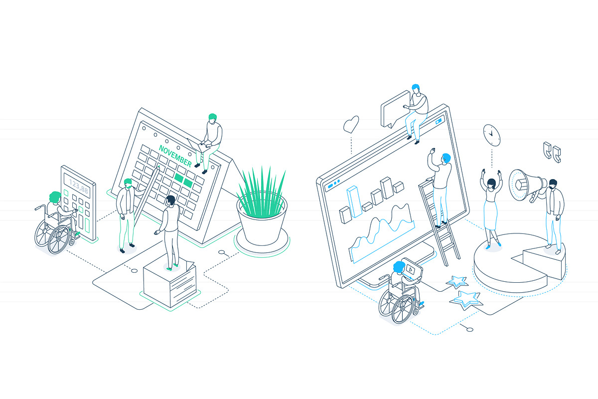 Business Isometric Illustrations, an iPhone Mockup by Boyko Pictures (Photo 11 of 14)