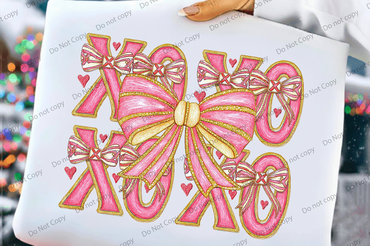 Coquette Valentines XOXO PNG, an Illustration by Libby Wishes (Photo 1 of 8)