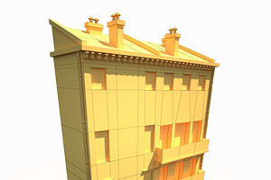 Apartment House 173 Low Poly