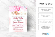 Teddy Baby Shower Invitation, an Invitation Template by Snapybiz (Thumbnail 5 of 10)