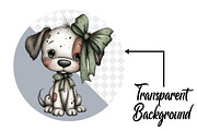 Whimsical Christmas Dog Cliart, an Illustration by Pixels.Craft (Thumbnail 2 of 6)