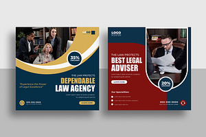 Law Firm Social Media Post Template, a Social Media Template by Designgrove