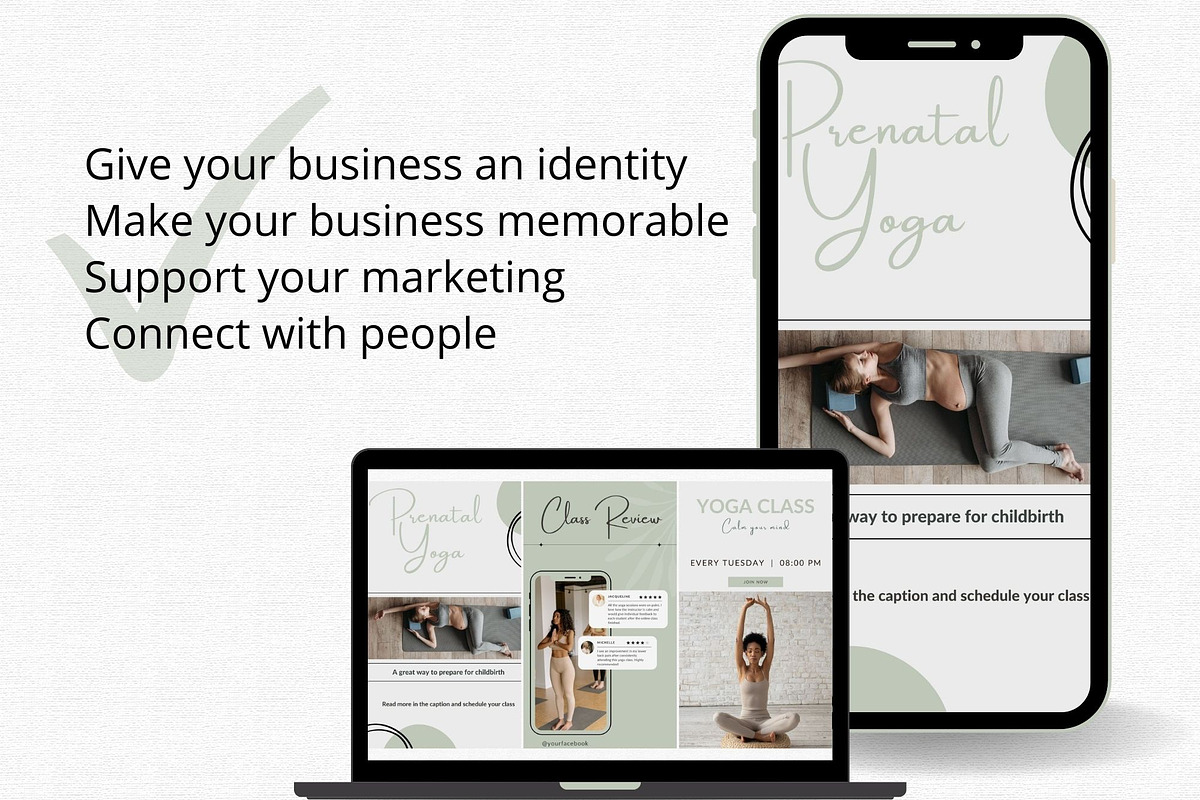35 YOGA Stories Templates Canva, a Social Media Template by Talipic Designs (Photo 6 of 6)