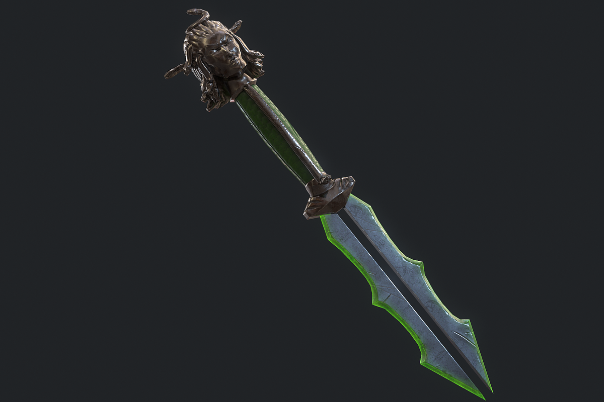 5 Fantasy Stylish Dagger -PBR-, an Object 3D Model by TFE Game Art (Photo 2 of 16)