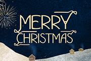 Bright Night Xmas Holiday Display, a Font by Cloverons (Thumbnail 2 of 13)