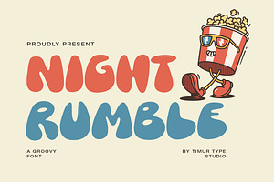 Night Rumble - Groovy Font