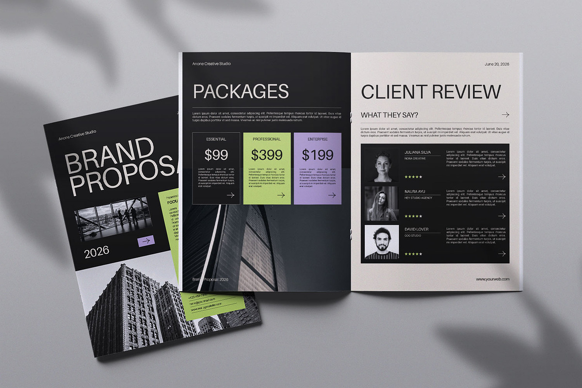 Brand Proposal Magazine, a Magazine Template by Portocraft