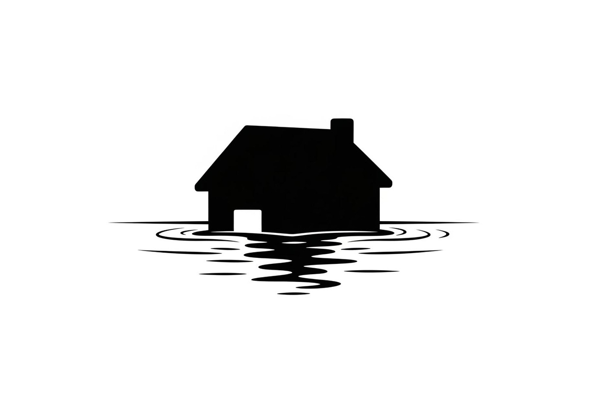 50 Flooded Home Silhouette Bundle, an Illustration by Designs_River (Photo 18 of 51)