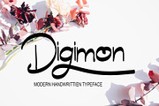 Digimon, a Script Font by Canden Meutuah (Thumbnail 1 of 7)