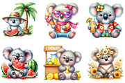 Summer Koala Sublimation Clipart, a Seasonal Illustration by DreamArtGraphic (Thumbnail 4 of 4)