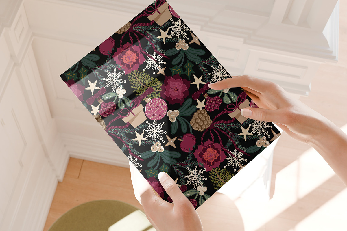 Bright Christmas Vector Pattern, a Pattern Graphic by Bloomart Studio (Photo 3 of 5)