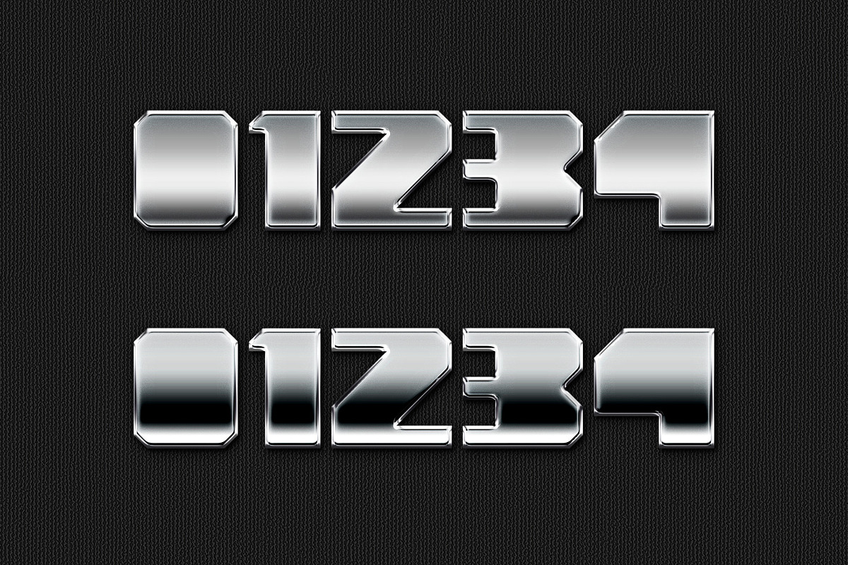 Metal Chrome Text Effects Photoshop, a Brushes & More by Giallo (Photo 7 of 27)