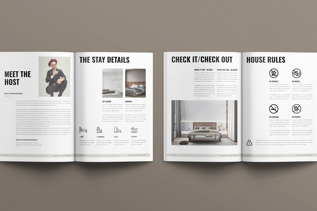 Digital Welcome Book Template, a Brochure Template by E-Type (Photo 3 of 7)