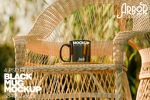 Black Mug Mockup Bundle Arbor Coll., a Cups & Container Mockup by Banana Mockups