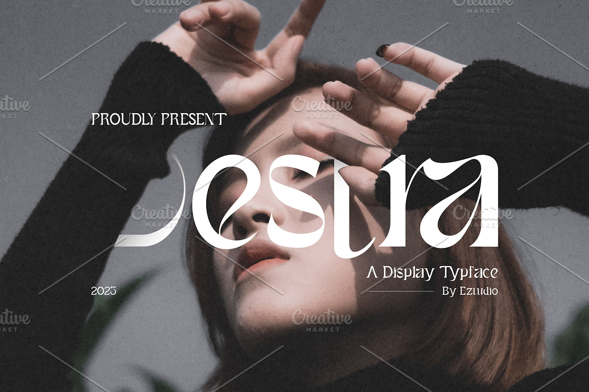 Destra - Display Typeface, a Serif Font by Eztudio (Photo 1 of 11)