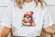 Christmas Beaver Sublimation Clipart, a Seasonal Illustration by Rose Art (Thumbnail 5 of 7)