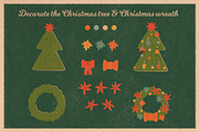 Retro Christmas Clipart & Graphics, a Seasonal Illustration by Paper Cherry (Thumbnail 5 of 21)