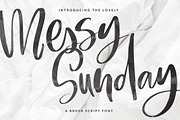 Messy Sunday Script Font, a Handwritten Font by Creator Goodies (Thumbnail 1 of 12)