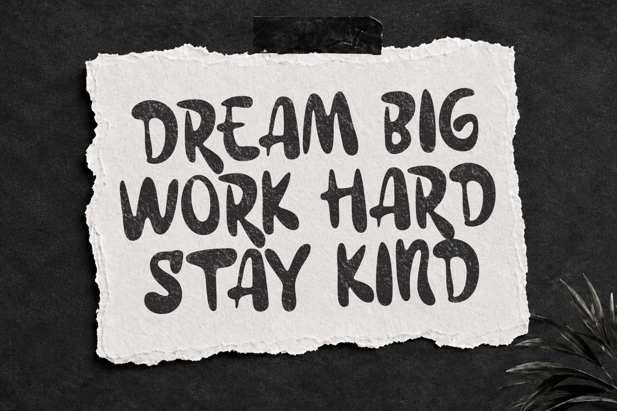 Wooble Ink Bold Handwritten Font, a Handwritten Font by Littlehand (Photo 2 of 10)