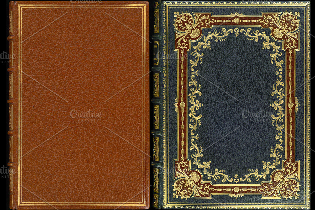 Antique Book Covers, a Texture Graphic by Blue Line Design (Photo 5 of 24)