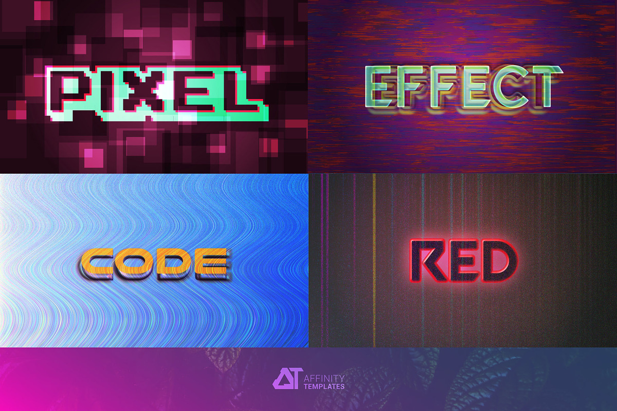 Cyber Text Effect Affinity Designer, a Mockup by Affinity Templates (Photo 3 of 6)