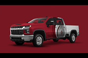 2020 Chevy Silverado PSD mockup, a Graphic by mockupdepot (Thumbnail 1 of 3)