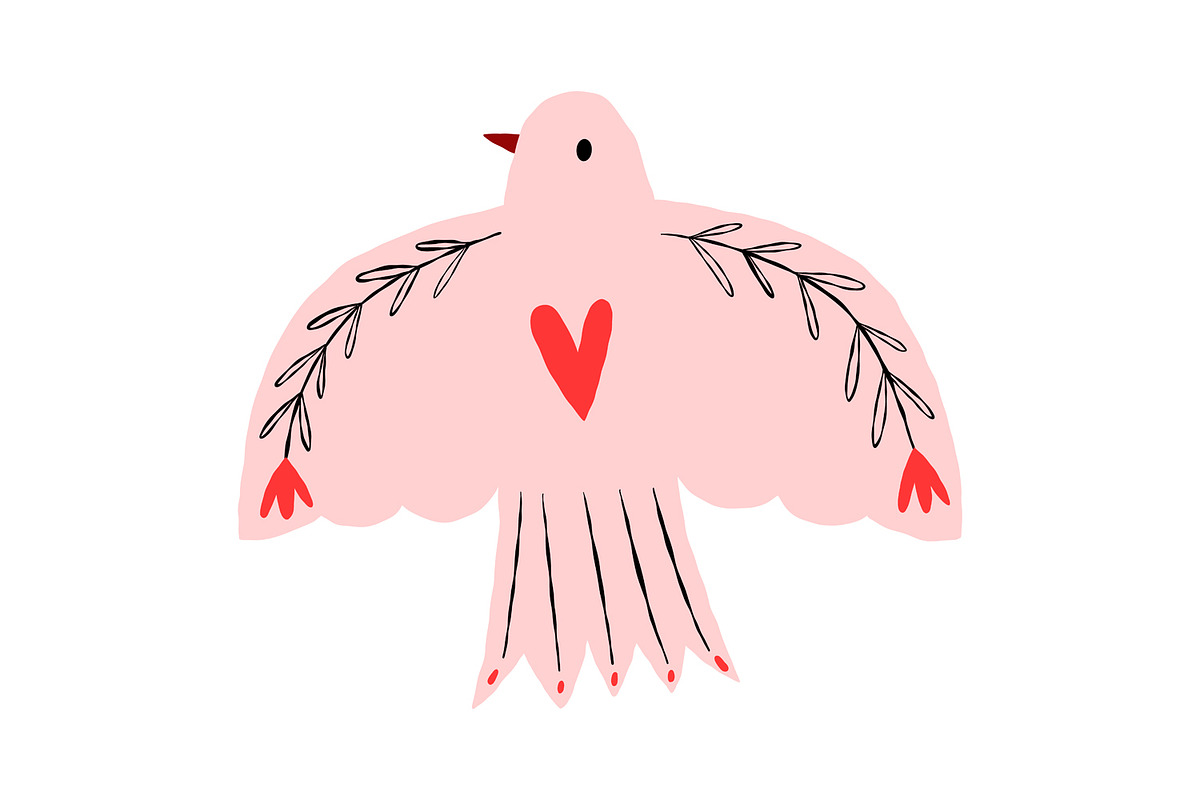 Hand Drawn Peace Dove Clipart, an Object Illustration by the_myro (Photo 2 of 3)