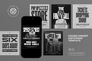 Music Concert Instagram Post - Figma, a Social Media Template by graphicook (Thumbnail 1 of 3)