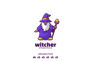 Witch Logo, a Design Template by artchiles_design