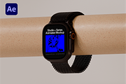 Apple Watch Animated Mockup, a Wearable Device Mockup by Arpit Brandings (Thumbnail 1 of 6)