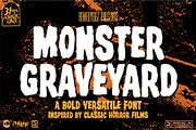 Monster Graveyard - Horror Font, a Font by Remedy667 (Thumbnail 1 of 9)