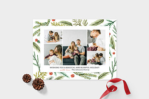 Christmas Photo Card Template -CD087