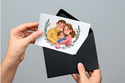 Family Portraits - Clipart Set, a Decorative Illustration by Mashamashastu (Thumbnail 11 of 12)
